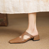 Wynne | Elegant Block-Heel Mules