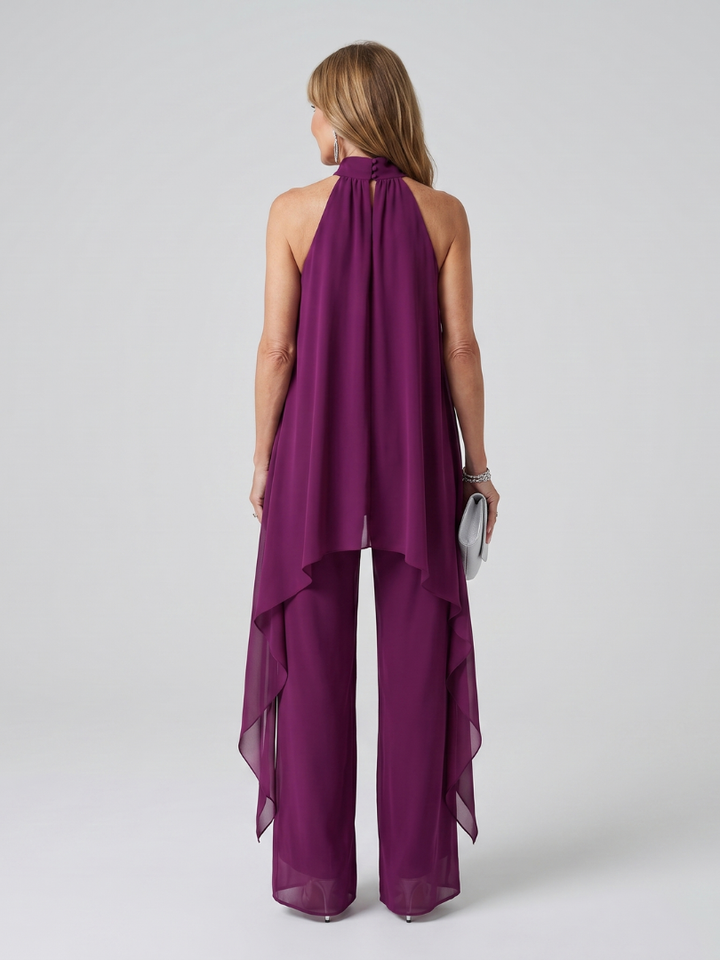 Verena | Flowing Halter Two-Piece Set