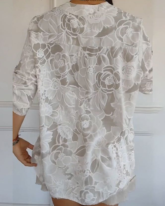 Marlowe | Refined Print Blouse with Pocket