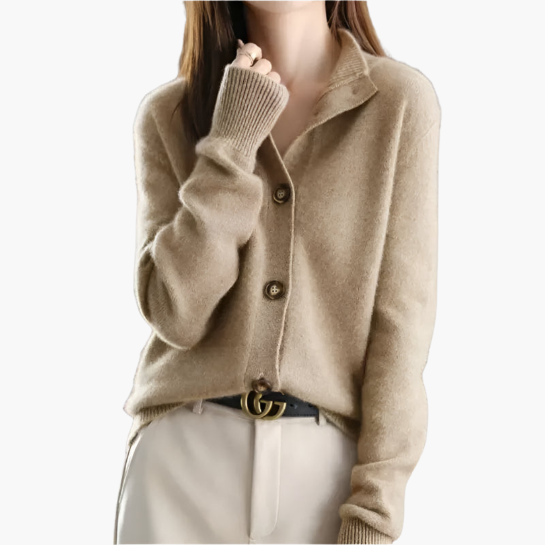 Marcella | Collared Button-Up Cardigan