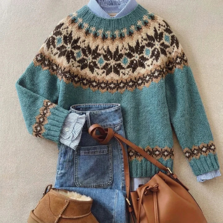 Sigrid | Nordic Patterned Sweater