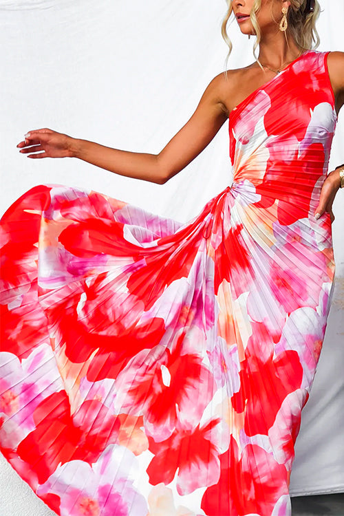 Eleanor | One-Shoulder Floral Maxi Dress