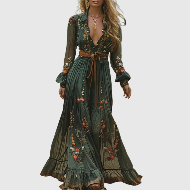 Emilia | Romantic Bohemian Maxi Dress