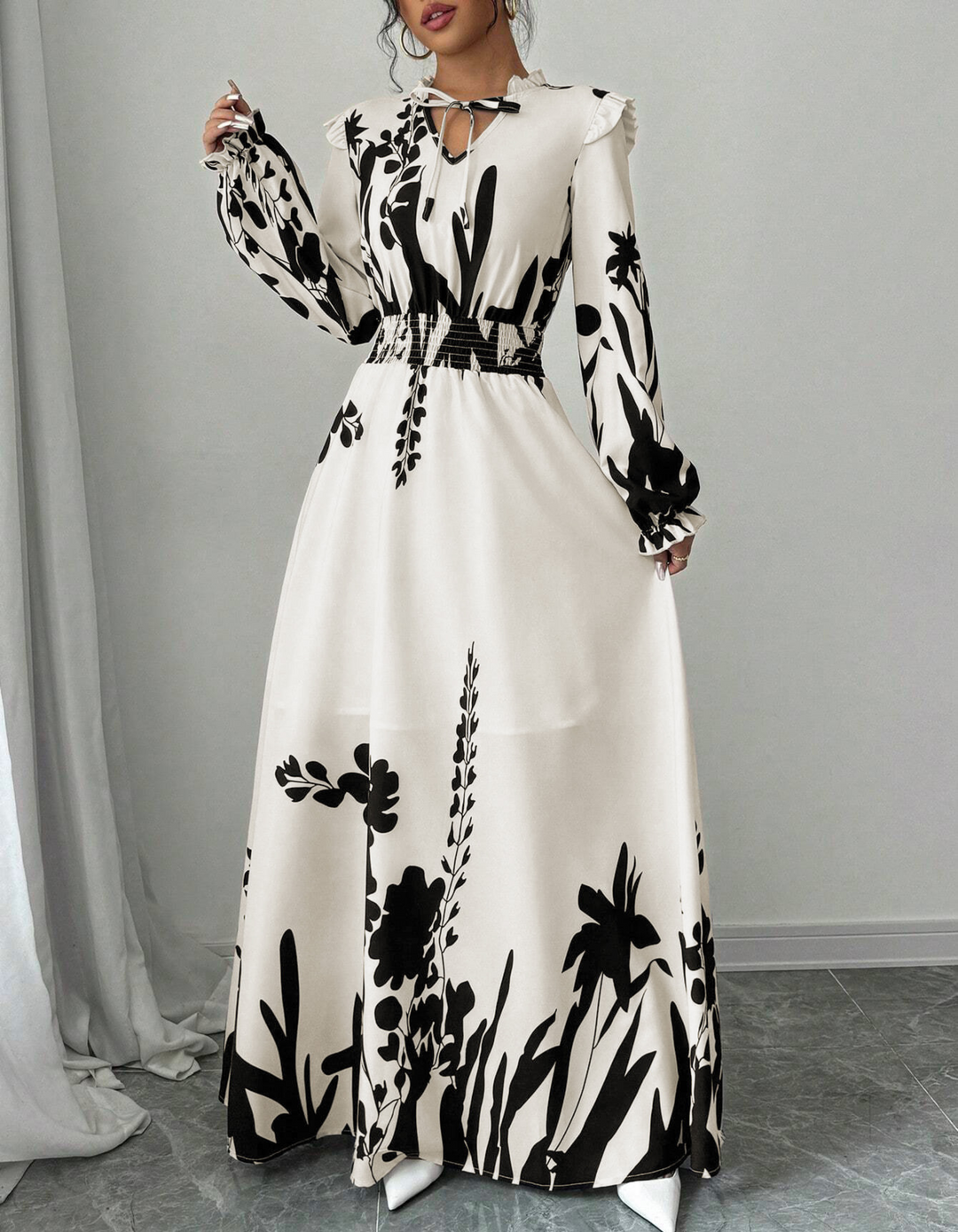 Hazel | Romantic Floral Maxi Dress