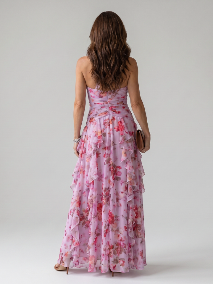 Primrose | Halter Neck Floral Maxi Dress