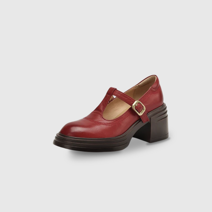 Bettina | Chunky Block Heel Mary Jane Pumps