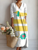 Fabienne | Playful Bohemian Maxi Dress