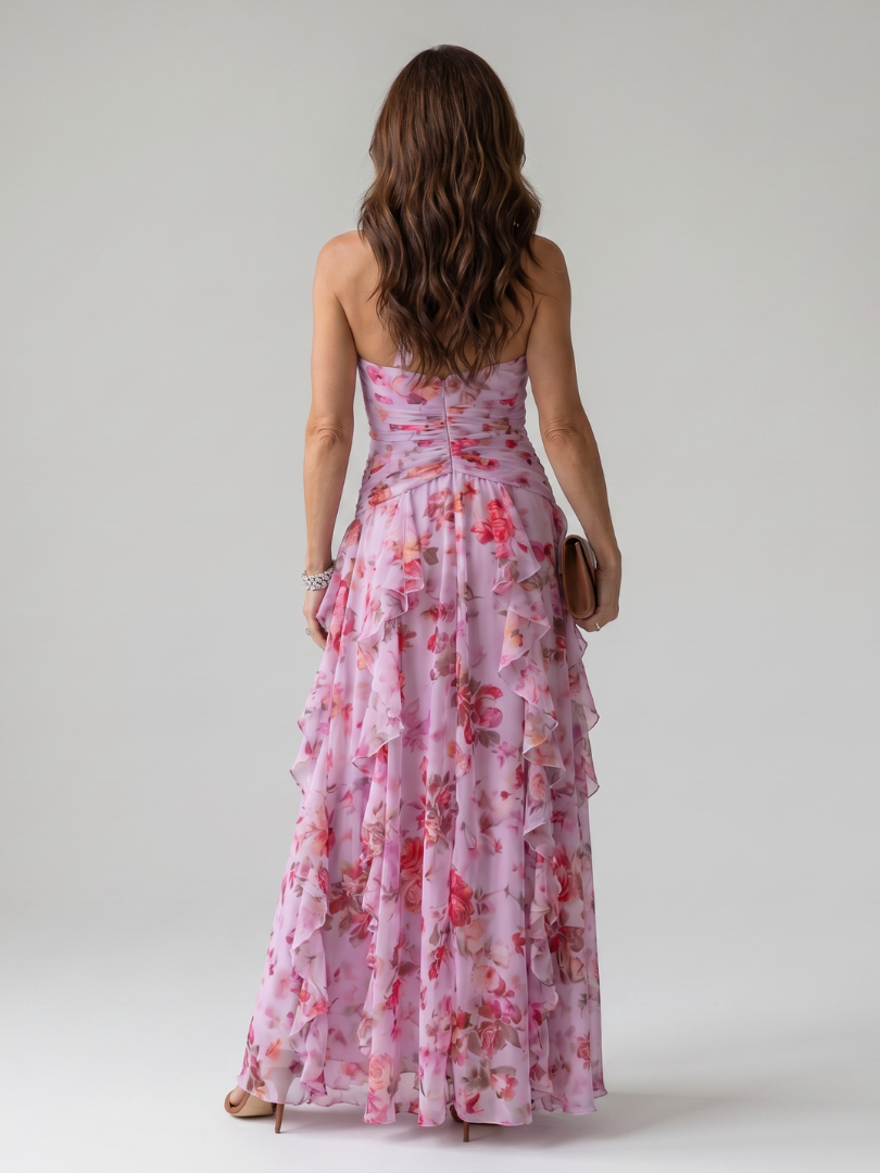 Primrose | Halter Neck Floral Maxi Dress
