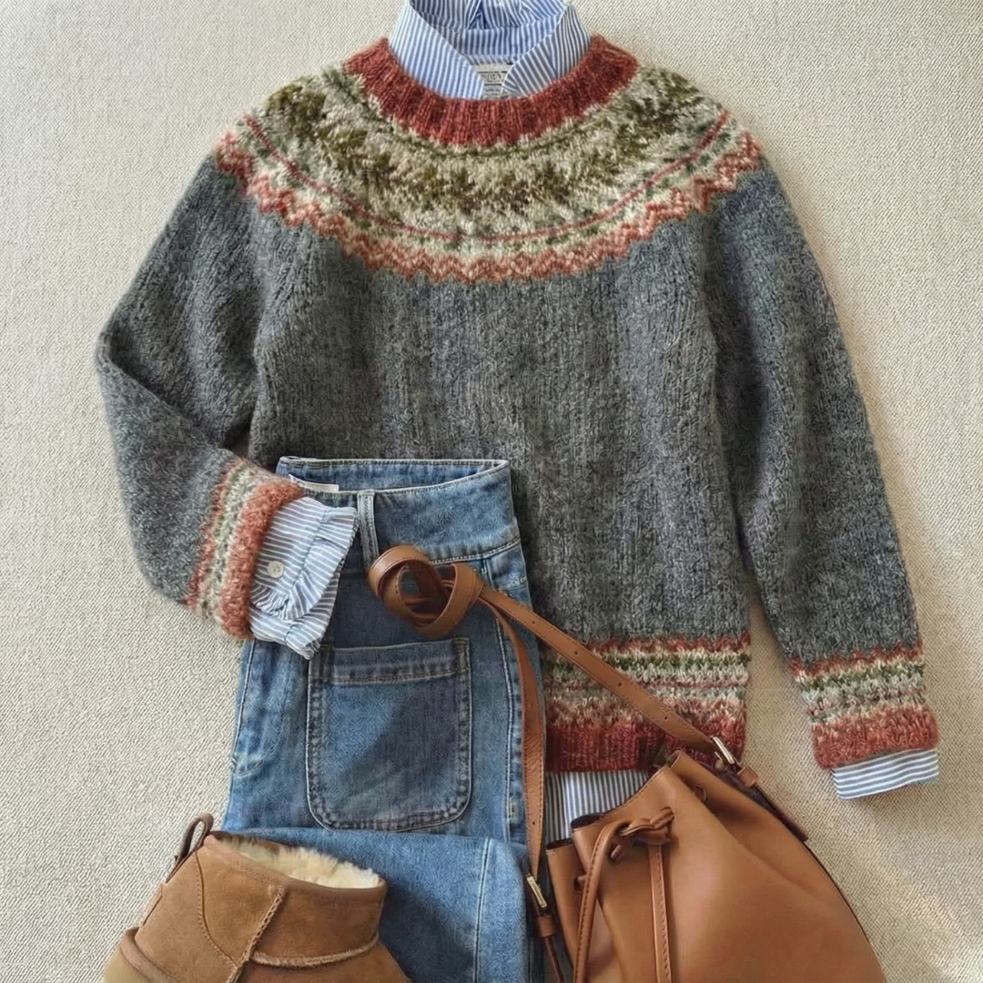 Bryony | Nordic Patterned Sweater