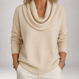 Sabine | Draped Cowl Neck Sweater