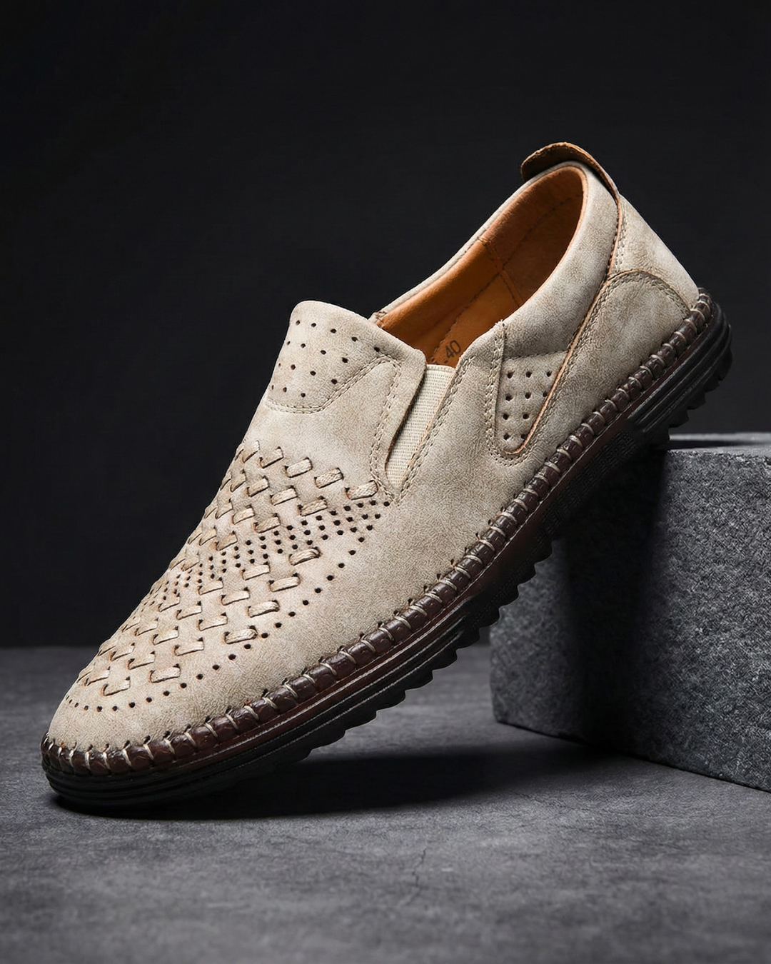 Oliver | Woven Slip-On Loafers
