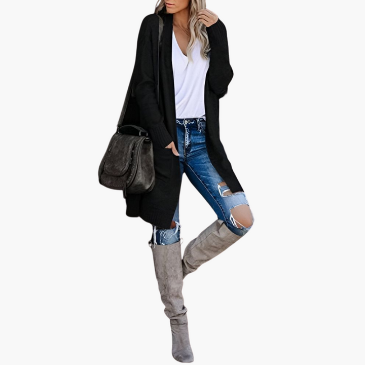 Selina | Longline Pocketed Cardigan