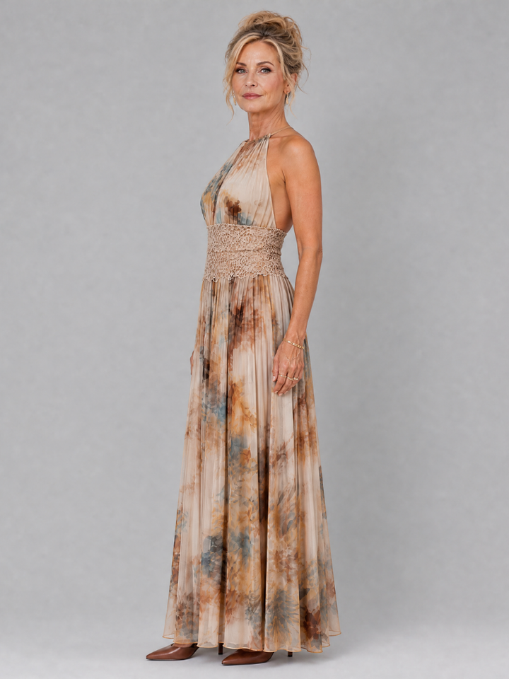 Elsie | Halter Neck Maxi Dress