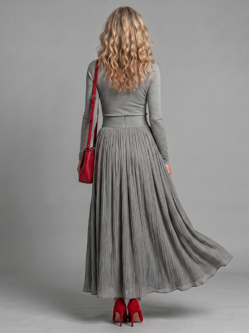 Diane | Long-Sleeve Turtleneck Midi Dress