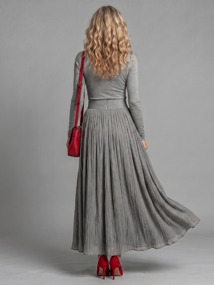 Diane | Long-Sleeve Turtleneck Midi Dress