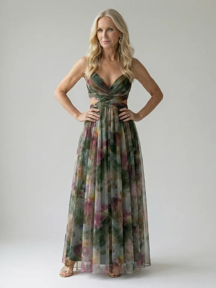 Evelina | Wrapped Floral Maxi Dress
