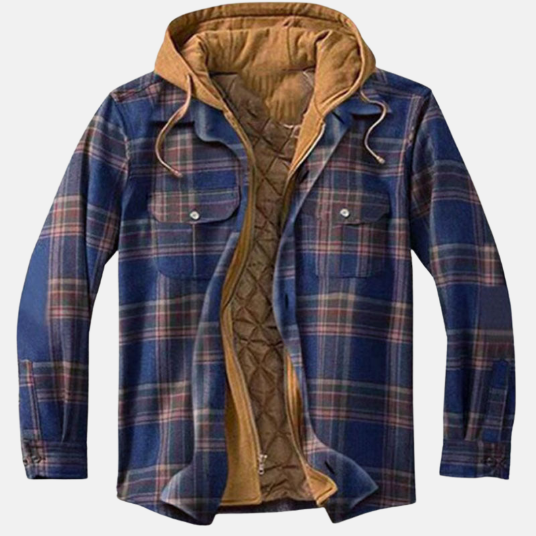 Wesley | Rugged Hooded Check Jacket