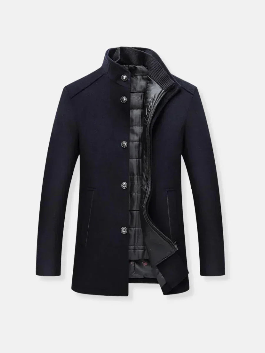 Reginald | Refined Stand-Collar Coat