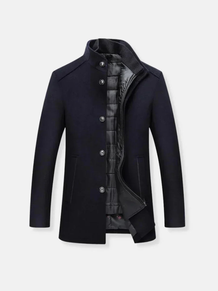 Reginald | Refined Stand-Collar Coat