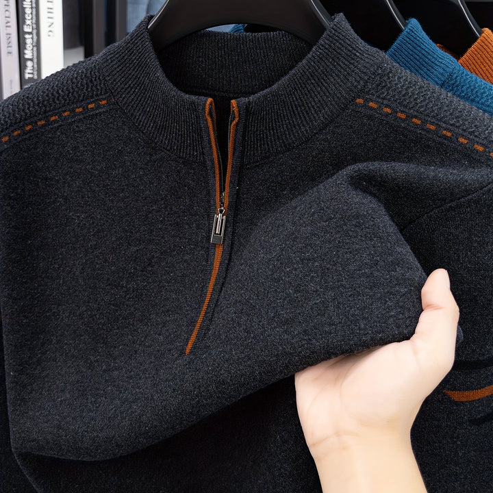 Conrad | Zip-Neck Knit Jumper