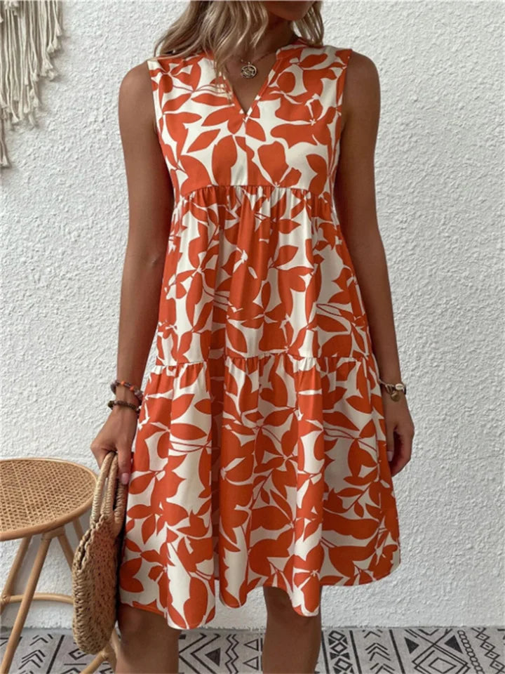 Marigold | Breezy Tiered Sleeveless Dress