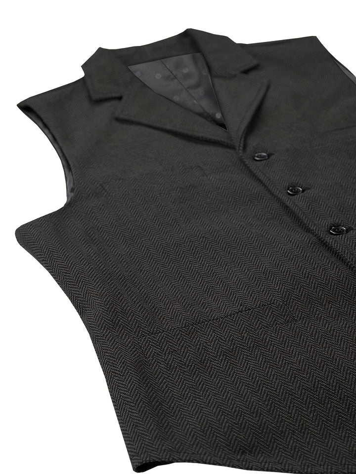 Grayson | Tailored Herringbone Waistcoat
