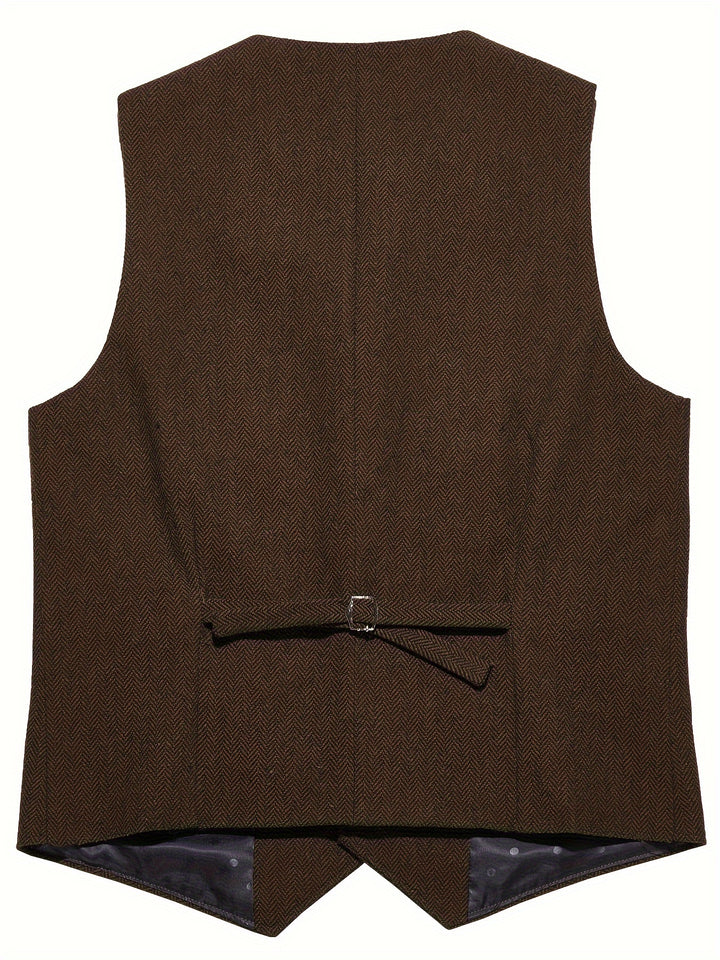 Grayson | Tailored Herringbone Waistcoat