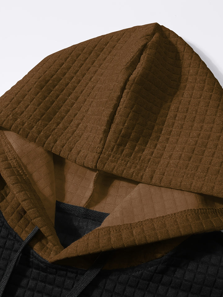 Jasper | Textured Colour-Block Hoodie