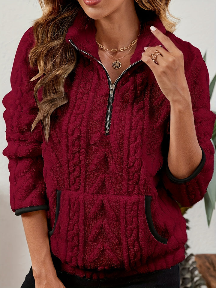 Juniper | Textured Half-Zip Pullover