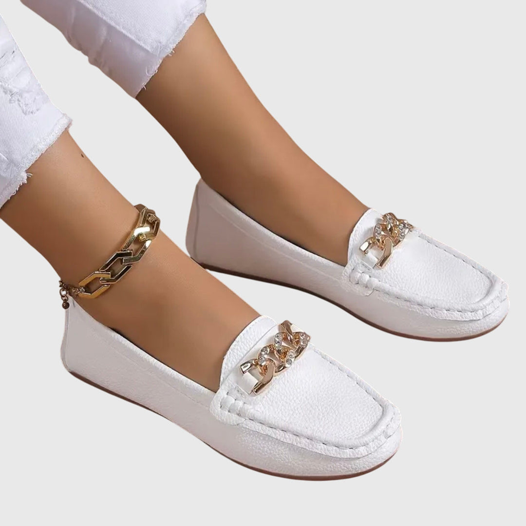 Georgiana | Buckle-Detail Flat Loafers