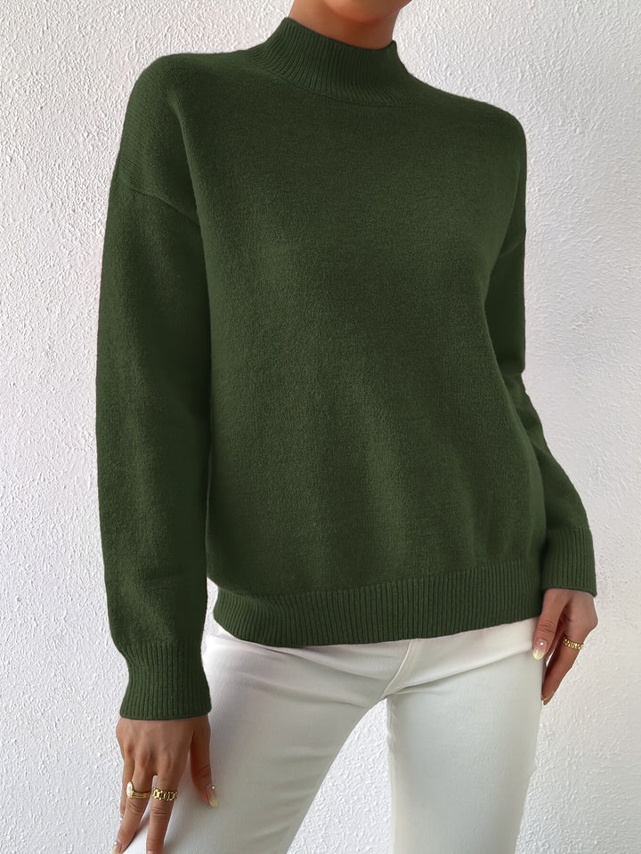 Sloane | Relaxed Mock Neck Jumper