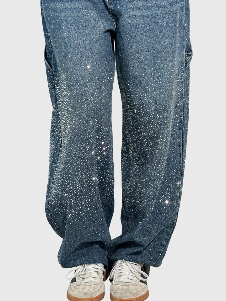 Lorena | Sparkling Wide-Leg Jeans