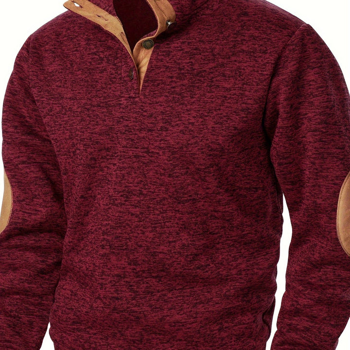 Wesson | Refined Button-Collar Pullover