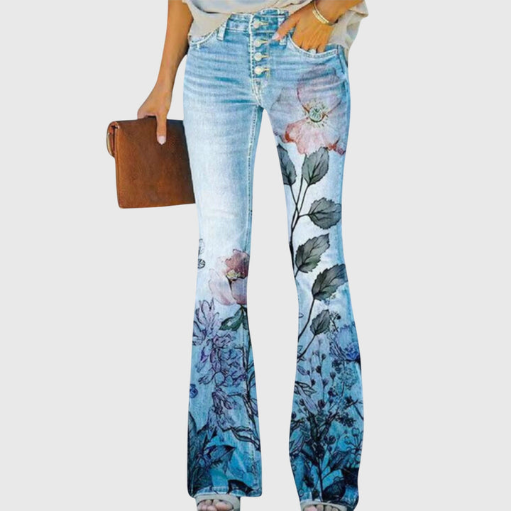 Annalise | Floral Flared Pants