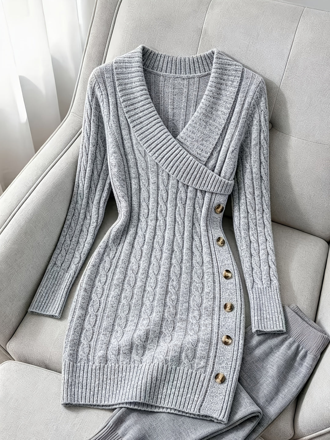 Renata | Cable-Knit Halloween Sweater Dress