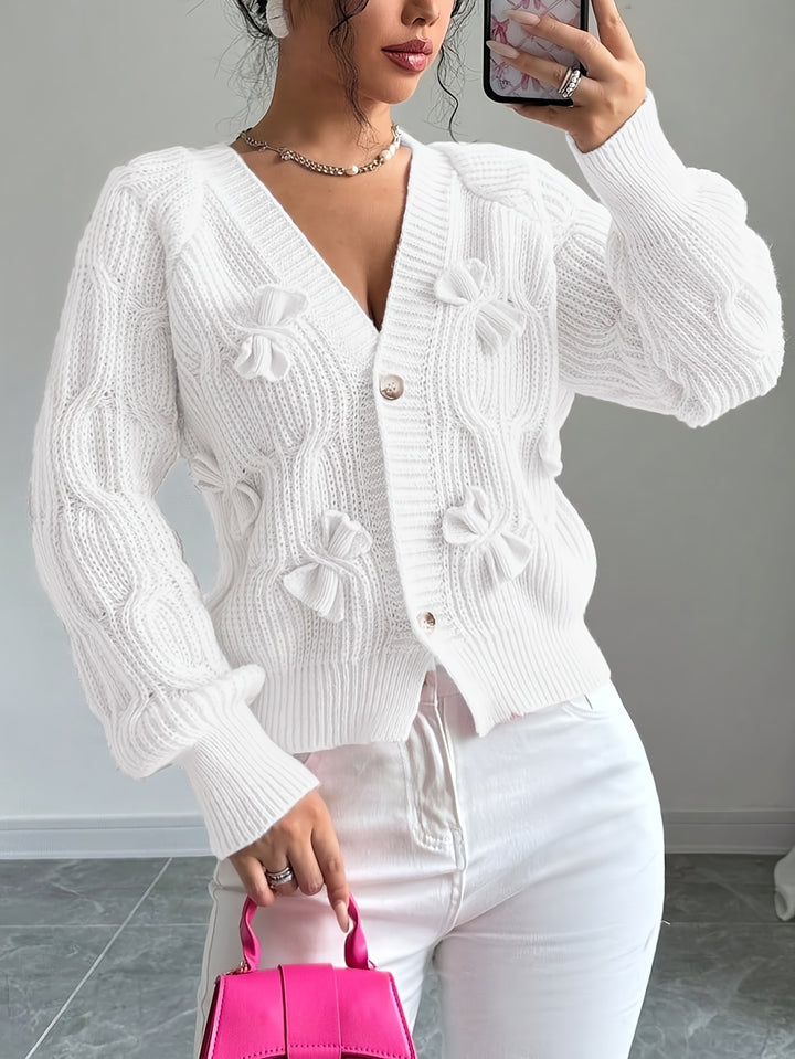 Rosanna | Bow-Detail Long Sleeve Cardigan
