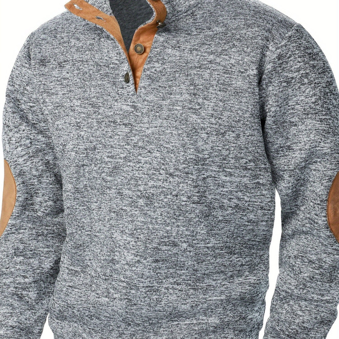Wesson | Refined Button-Collar Pullover