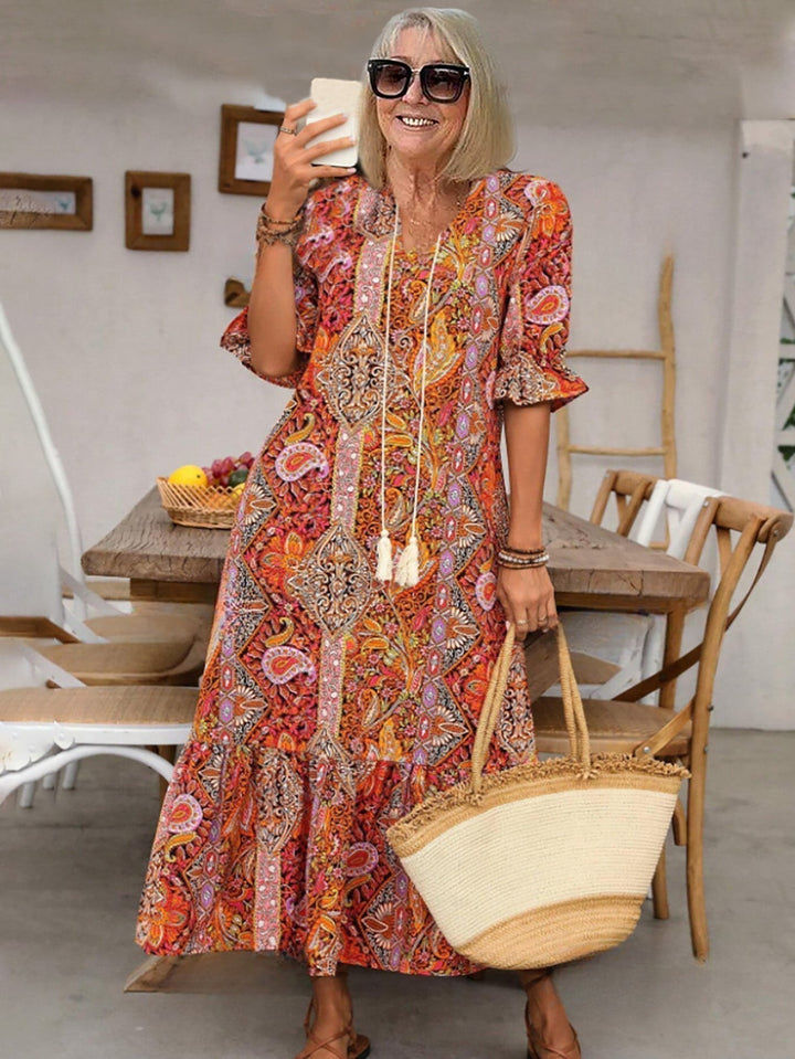 Prudence | Bohemian Flowing Maxi Dress