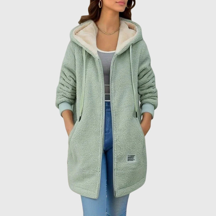 Maribeth | Longline Hooded Zip Jacket