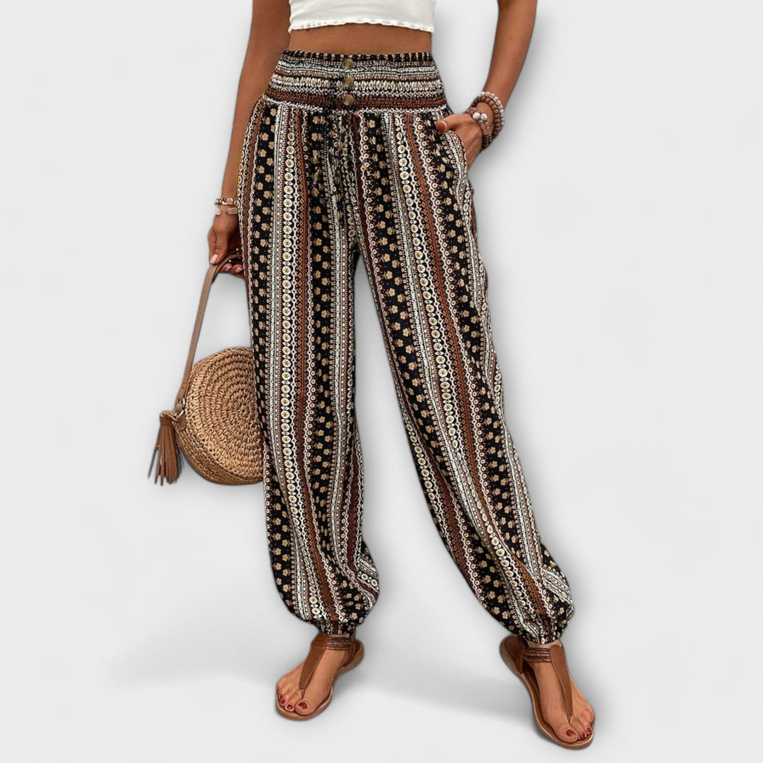Sandra | Bohemian Wide-Leg Pants