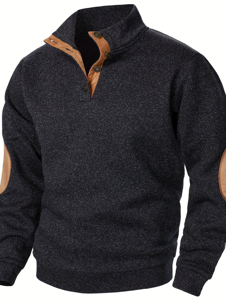 Wesson | Refined Button-Collar Pullover