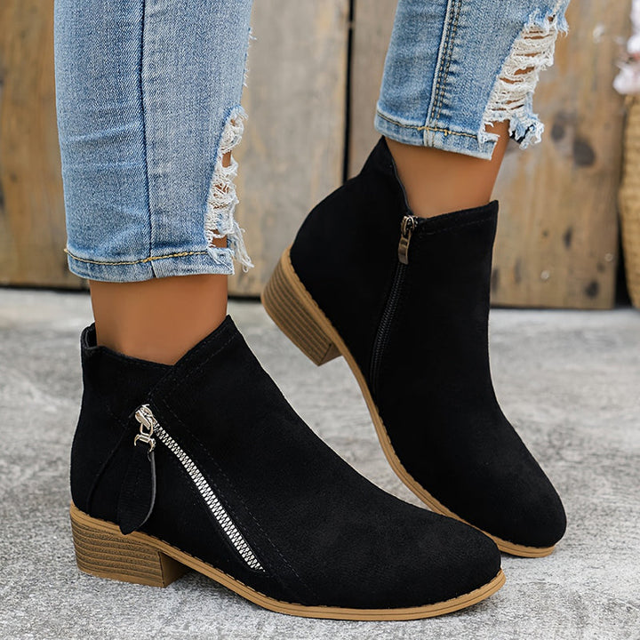 Adeline | Classic Side-Zip Ankle Boots