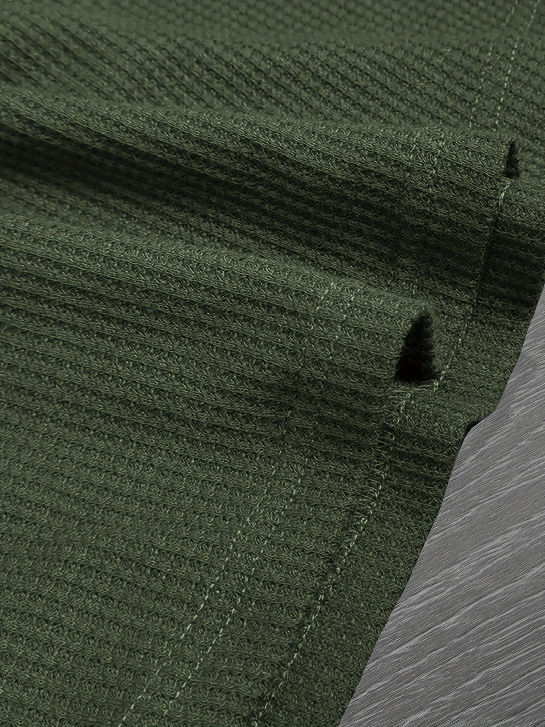Roland | Textured Button-Placket Long-Sleeve Top