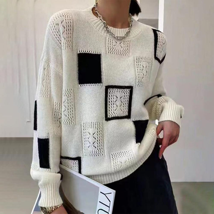 Claudia | Patchwork Knit Jumper