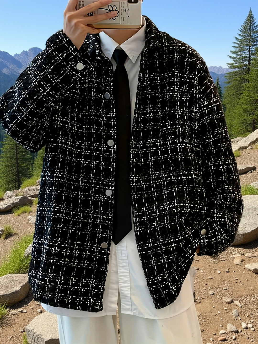 Bennett | Textured Check Shirt Jacket