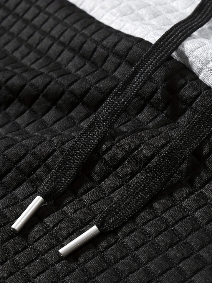 Jasper | Textured Colour-Block Hoodie
