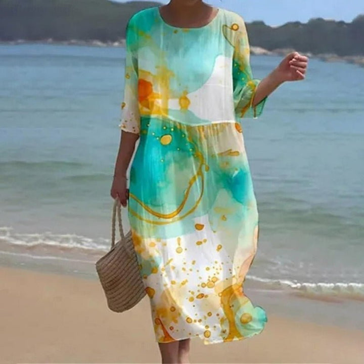 Carys | Blossom Print Midi Dress