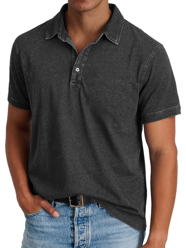 Bradley | Vintage-Wash Polo Shirt