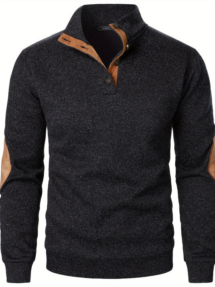 Wesson | Refined Button-Collar Pullover