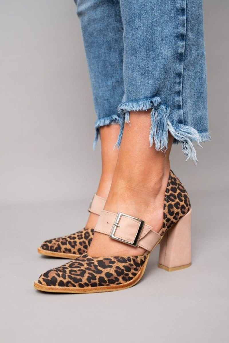 Roxanne | Pointed Block-Heel Slingbacks